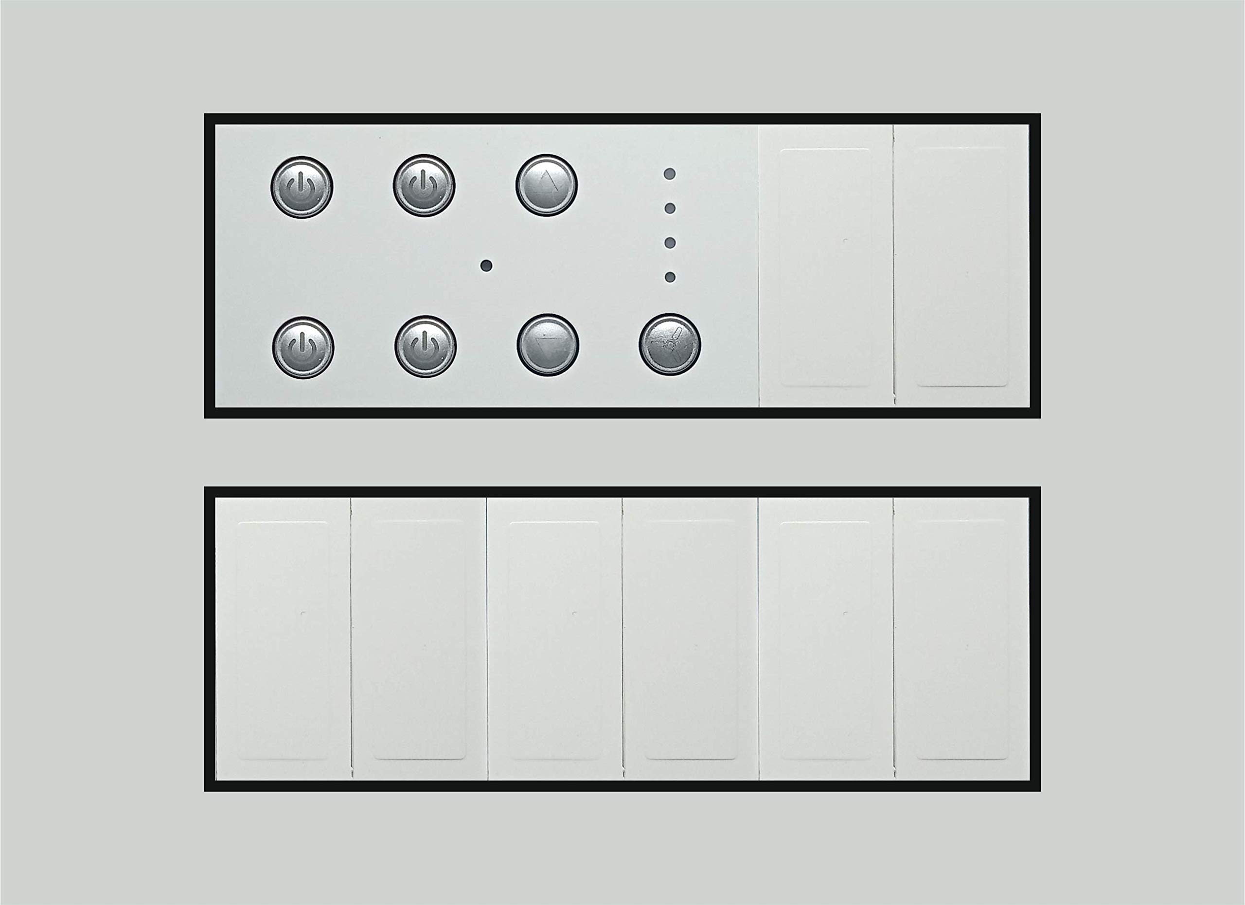 Smarteefi 5 Port Modular WiFi Smart Switch Board (4 Switch Control + 1 Fan Speed Control), Customizable with Smarteefi add-on modules, Compatible with Alexa (Size: 12M (220mmx160mmx40mm))