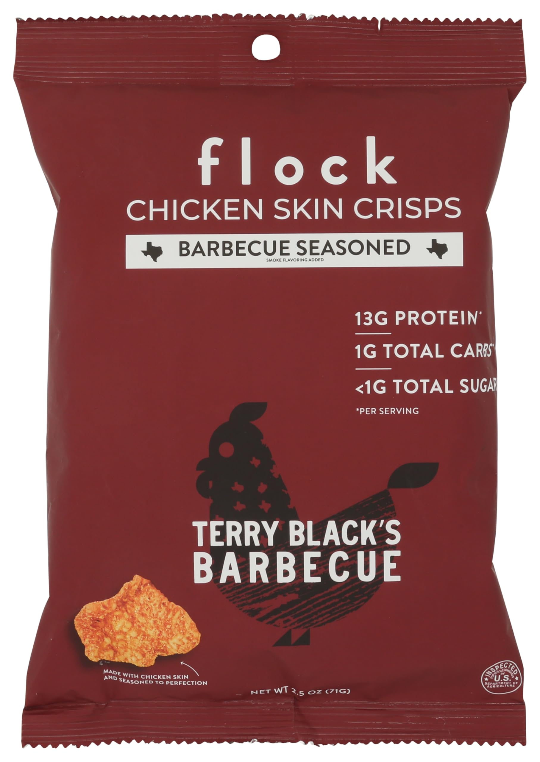 FLOCK CHKN Skin CHP BBQ (8x2.50)