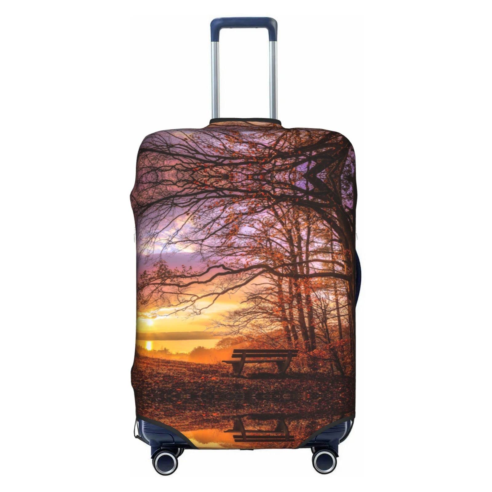 Housse de protection pour valise Lonely Bench Sunset de 45 à 81 cm