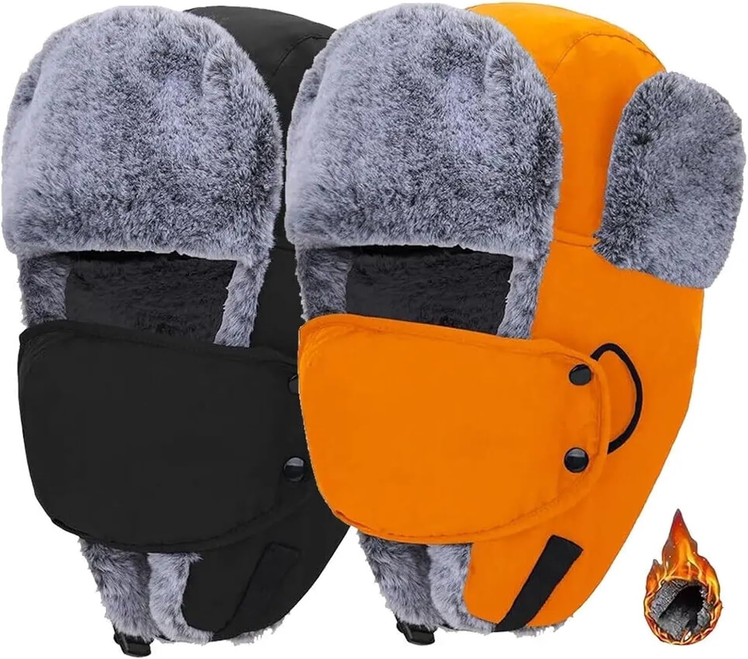 Trapper Hat Outdoor Windproof Earflaps Warm Hat Winter Snow Ski Lei Feng Caps for Women Men