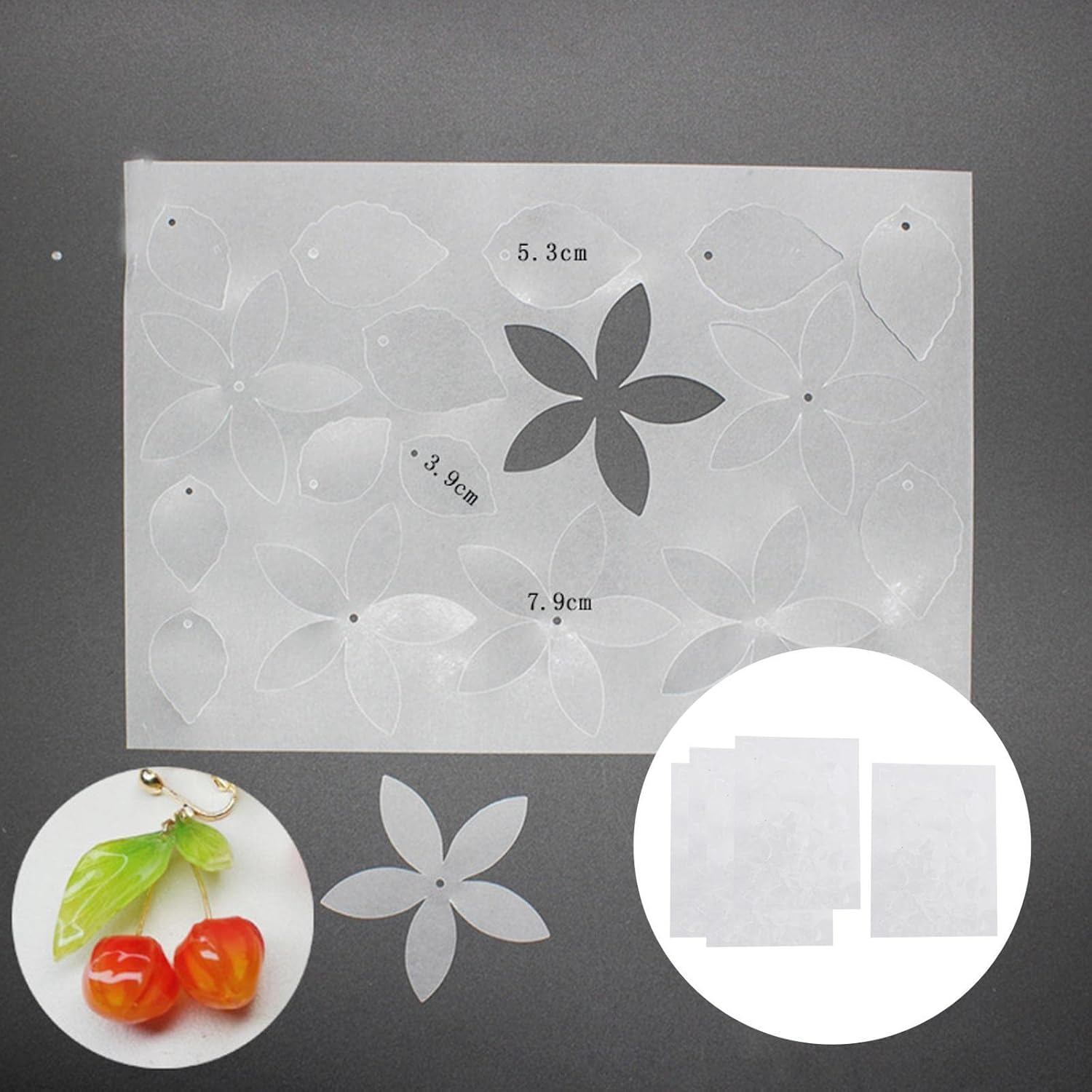 misppro Plastic Flower Shaped Transparent Shrink Wrap Film