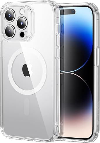 ESR for iPhone 14 Pro case, Translucent Matte Case, Compatible with MagSafe, Military-Grade Protection, Classic Series, Clear