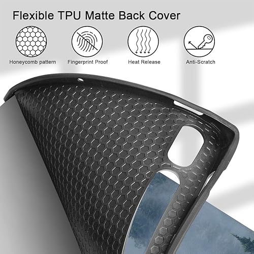 Miniatura 4 de Mektron Funda para Samsung Galaxy Tab S9 FE  S9 de 11 pulgadas 2023 X710X716BX718U, portalápices integrado con tapa dura mate con encendido y