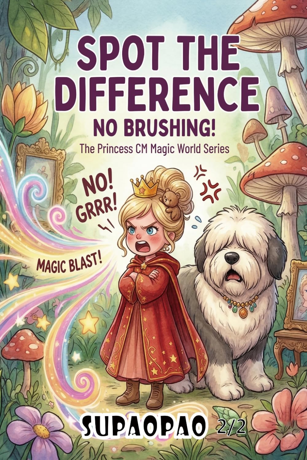 No brushing!: Spot the Difference-The Princess CM Magic World Series