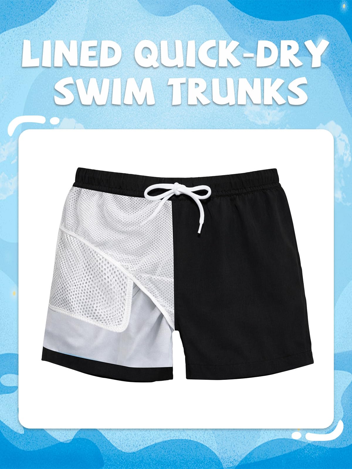 Bañador Niño Secado Rápido Boxer Natación Infantil Protección Ajuste Cómodo Playa Piscina