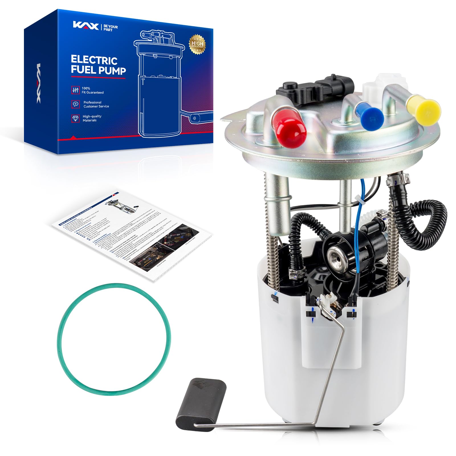 KAX Fuel Pump Assembly Fit for 2004-2007 Tahoe, 2004-2007 Yukon, 2004-2007 Escalade, Only Gas, with Sending Unit Replace# FG0808