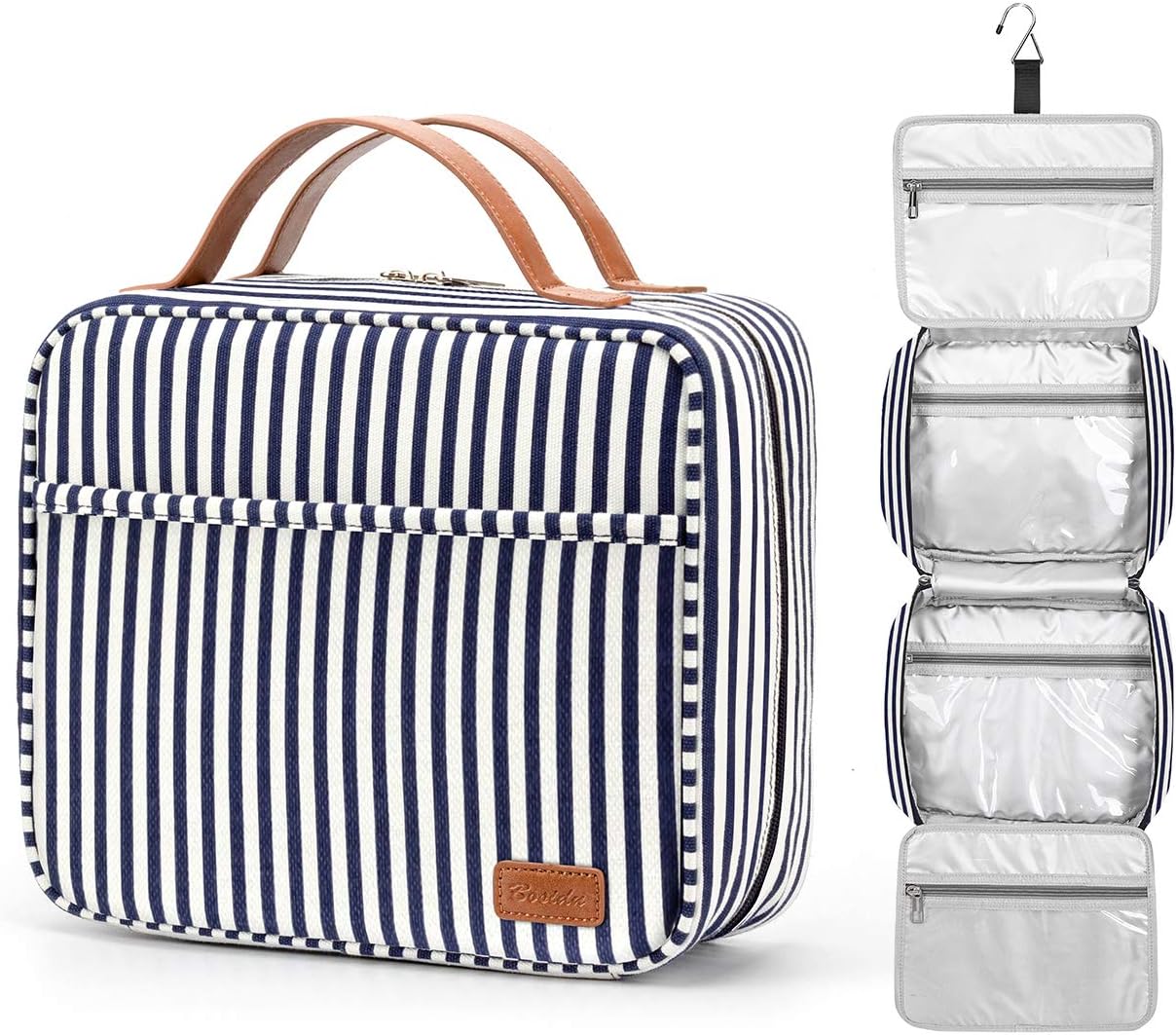 Toiletry Bag for Men Large Capacity PU Leather Men's Makeup Organiser for Toiletries Water-Resistant Travel Toiletry Bags for Traveling