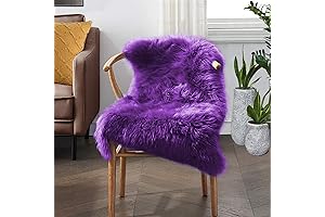 Goolela Purple Fur Rug - Comfort Indulgence for Your Decor