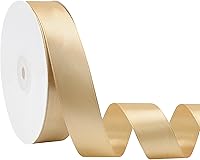 Vista 113 de Cinta de satén rosa polvoriento de doble cara, 3/8 pulgadas x 50 yardas, cintas de poliéster rosa polvoriento para envolver regalos, cinta de tela