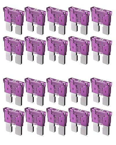 Riseuvo 20 fusibles estándar de 35 A para automóvil, fusibles automotrices de 35 amperios (ATOAPRATS), fusible de hoja de 32 V (1224 V) para