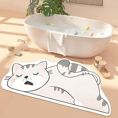 Miniatura 9 de Alfombra de juego infantil de 5 pies, bonita alfombra lavable para dormitorio de gatos, tapete para habitación de niños y niñas, tapete de dibujos