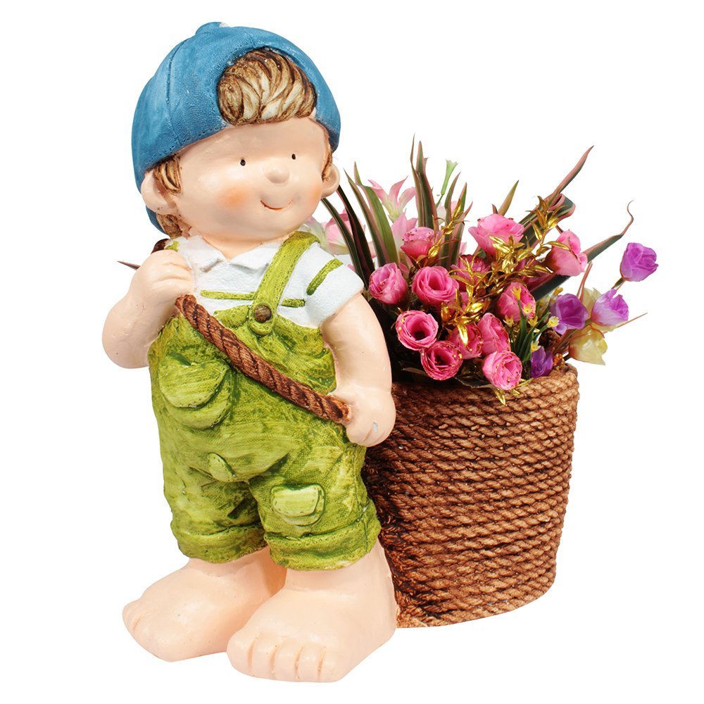 Wonderland Standing Boy Pot/Planter/Figurine/for Garden or Balcony or Outdoor Decor or Childrens Room or Gift (B01LYDO3CW) Amazon Price History, Amazon Price Tracker