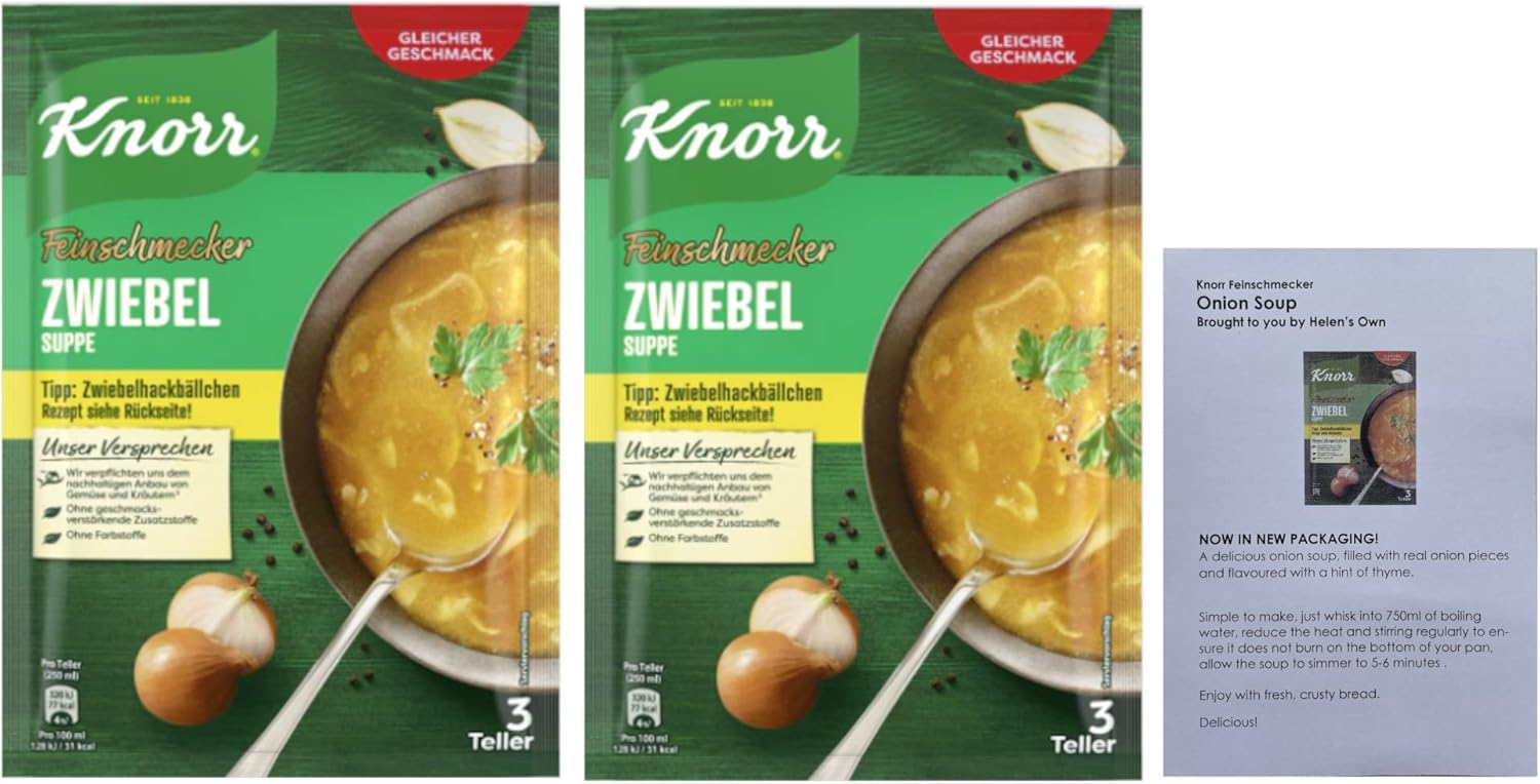 Knorr Onion Soup Gourmet Soup 2 Pack by Knorr Feinschmecker/ Gourmet Range of Soups Sold by