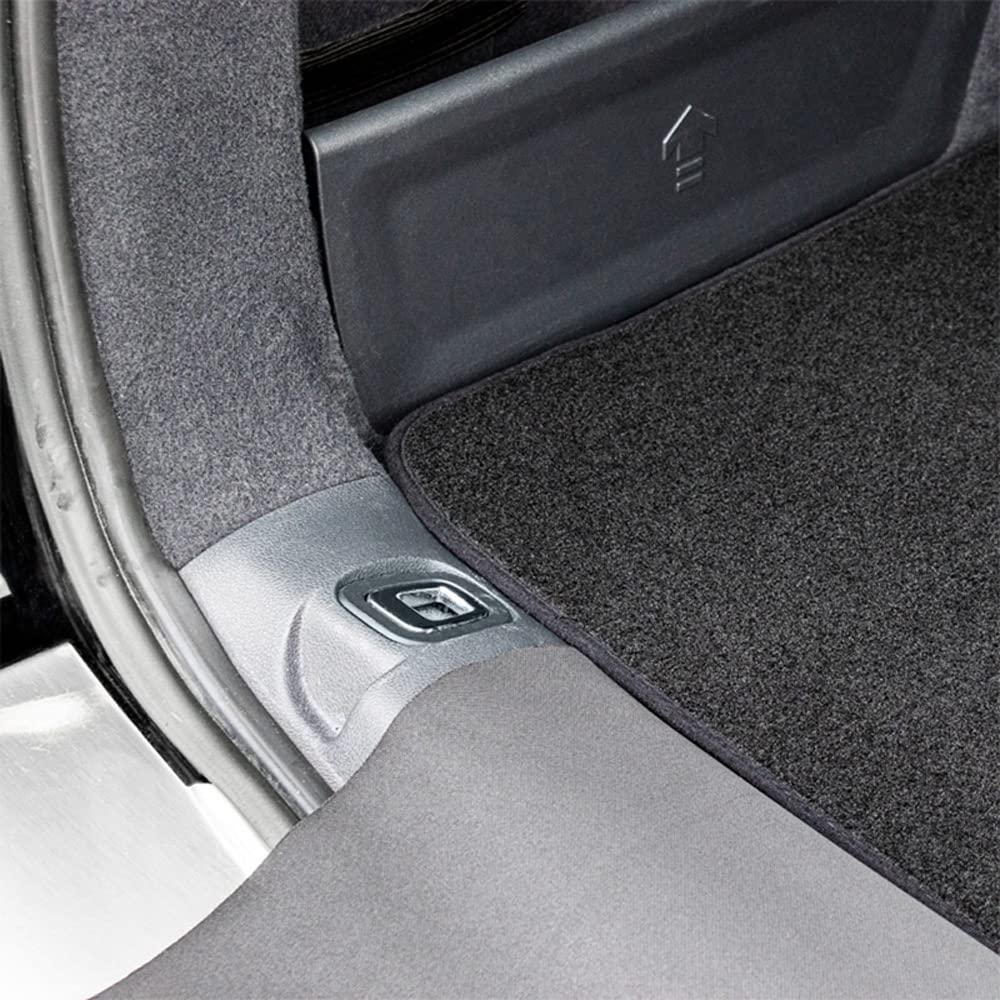 Velours Kofferraummatte kompatibel mit Audi A1 Sportback (GB) 2018- (höhe Ladeboden)