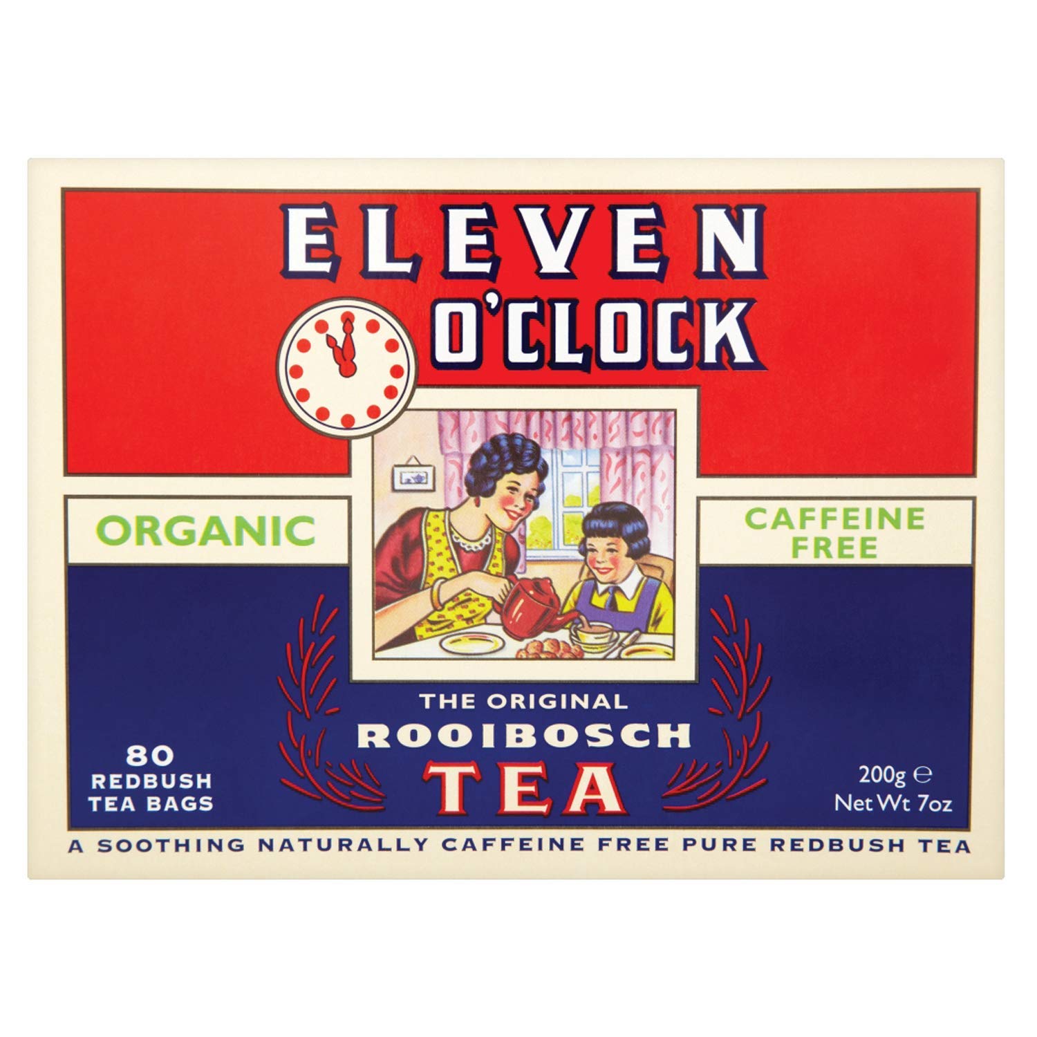 Eleven O'clock Org Rooibosch Tea 80 Bag (Pack of 2)