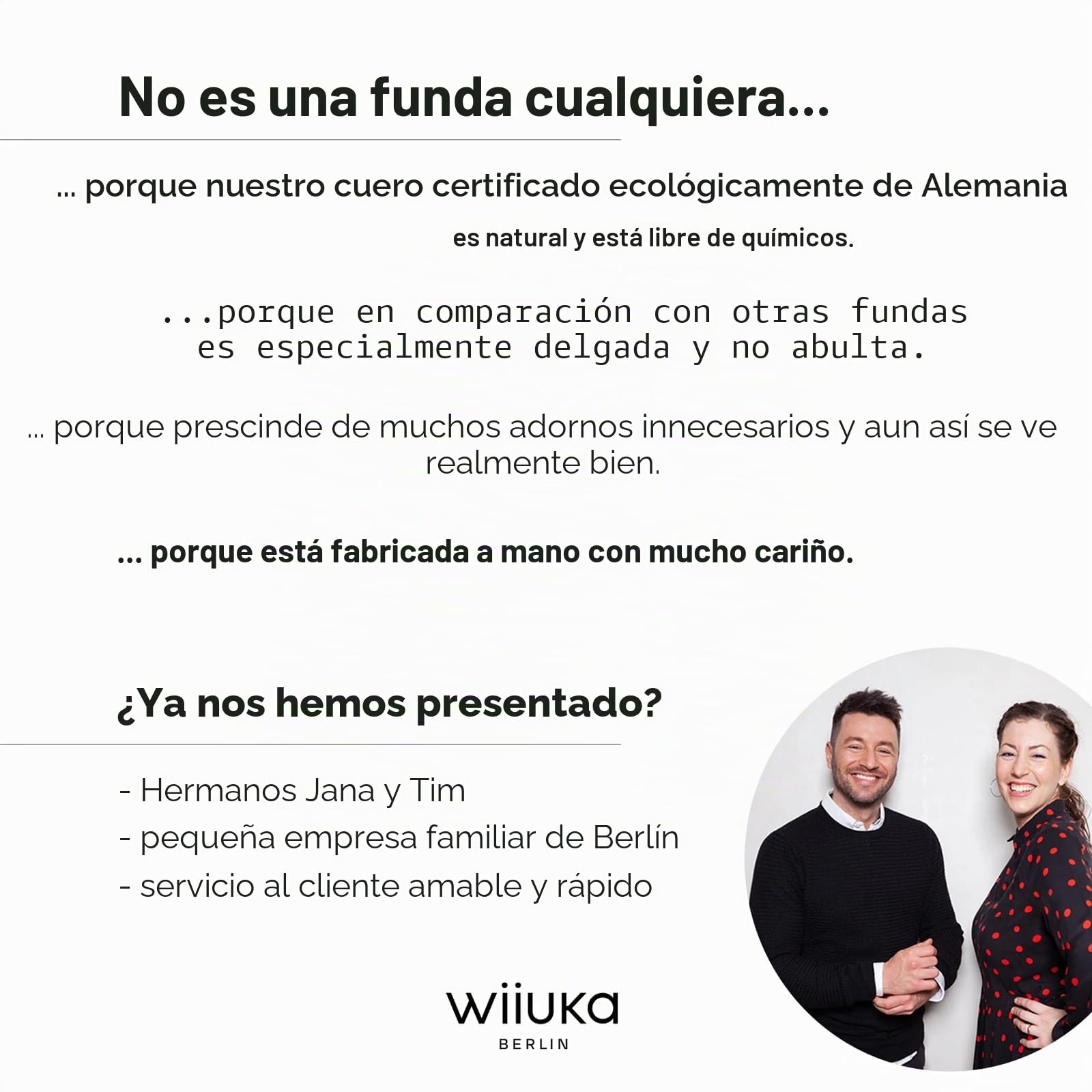 WIIUKA Funda para iPhone Air, piel de Alemania, funda de piel extrafina, funda premium para teléfono móvil, Case, Qi, skiin more, vintage coñac