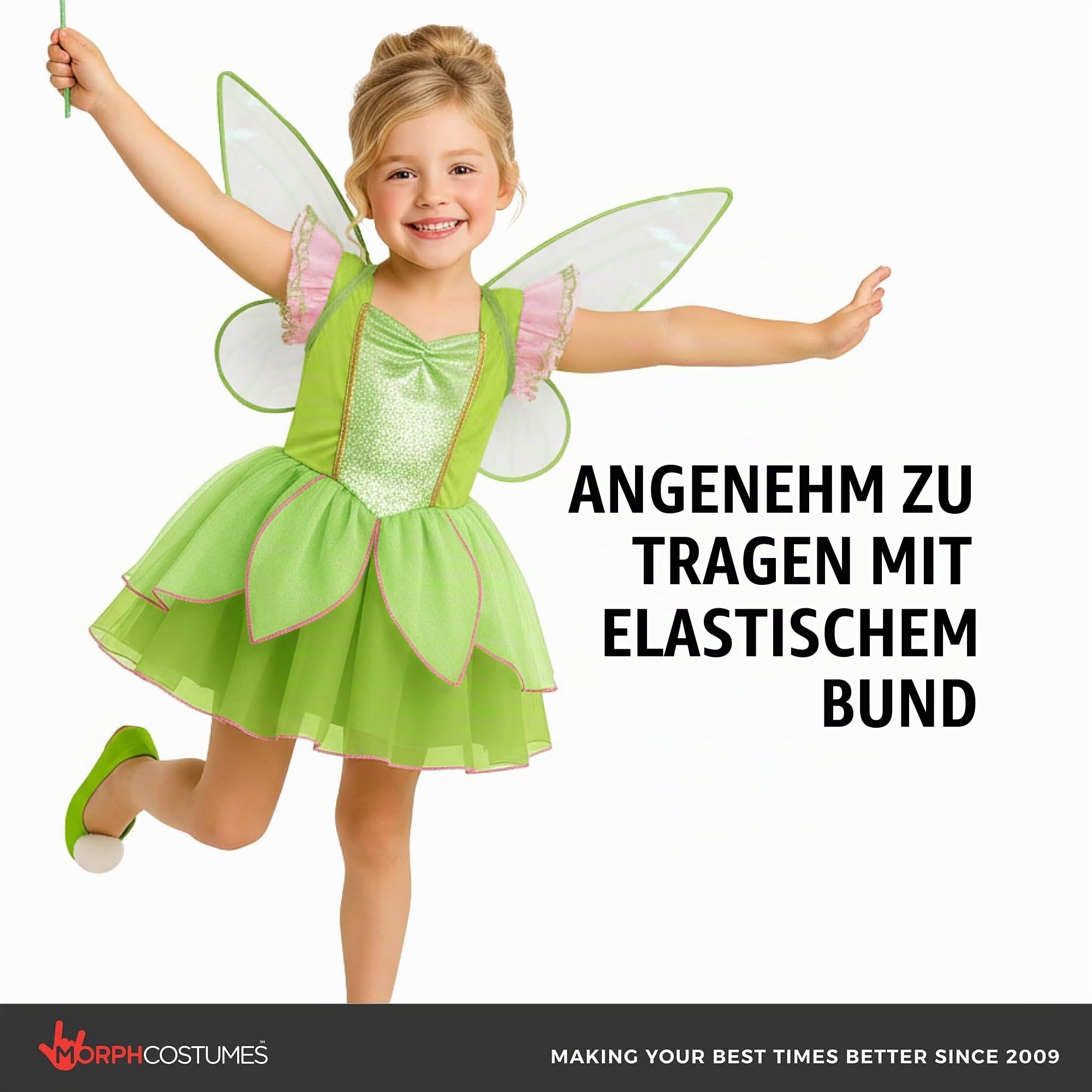 Morph Feen Kostüm Kinder, Fee Kostüm Kinder, Feenkostüm Mädchen, Faschingskostüme Kind, Karneval Kostum Kind