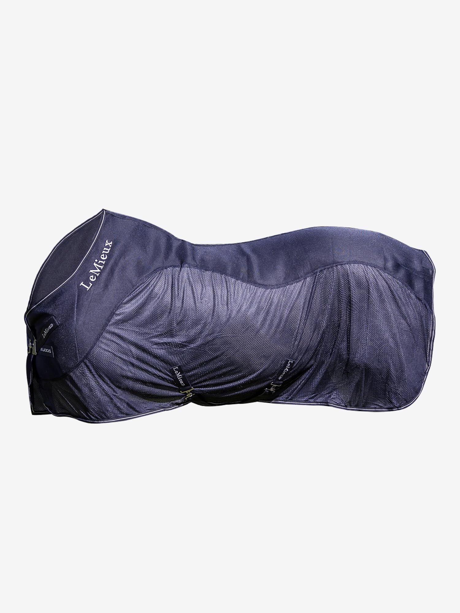 LeMieux Kudos Mesh Sports Cooler Rug - Mesh Topline Panel - Lightweight - Temperature Control - Navy - 5ft6ins