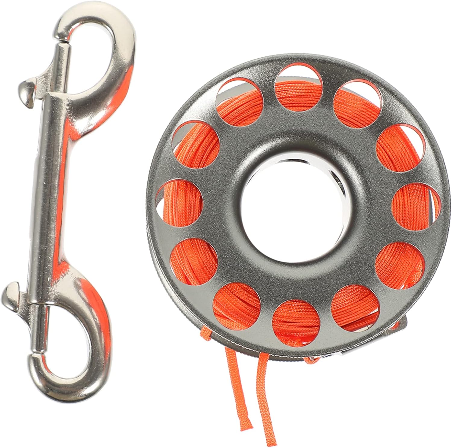 1roll Scuba Diving Finger Spool Reel Snap Clip Diving Accessory for Safe Underwater Navigation and Return