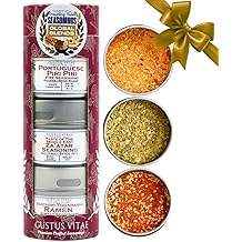 Global Blends: The Traveling Table Seasonings | Gift Packaged Set of 3 Spice Blends | All Natural, Non GMO | Gourmet Infused Spice &amp; Herb Blends | Small Batch, Hand Made World Flavor Seasonings | Made in USA | No Artificial Ingredients, Authentic Flavors | GLP-1 Friendly | Artisanal Seasoning Gift Pack | Sustainably Sourced, Ultra Premium | Gustus Vitae | #551