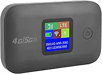 Hotspot Móvel 4G LTE WiFi, Roteador de Hotspot de Viagem Portátil de Alta Velocidade de 150 Mbps, Slot para Cartão SIM, Bateria de 3000mAh Conecte até 10 Dispositivos