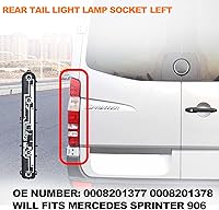 Vista 4 de Placa de circuito de la luz trasera del automóvil izquierda compatible con Mercedes Benz Sprinter 906 OE 0008201378