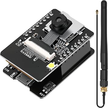 ESP32 CAM-AI Thinker Board with OV2640 Camera and Antenna, ESP32 Dev Board Microcontroller Module for IoT Projects, WiFi Bluetooth Dual Mode 2MP Camera Micro USB TF Card Support for Arduino
