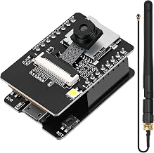 ESP32 CAM-AI Thinker Board with Camera and Antenna, ESP32 Dev Board Microcontroller Module for IoT Projects, WiFi Bluetooth Dual Mode 2MP Camera Micro USB TF Card Support for Arduino