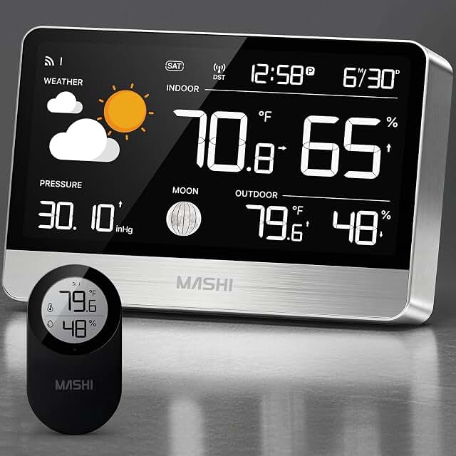 MASHI 8.8 Inch Weather Station