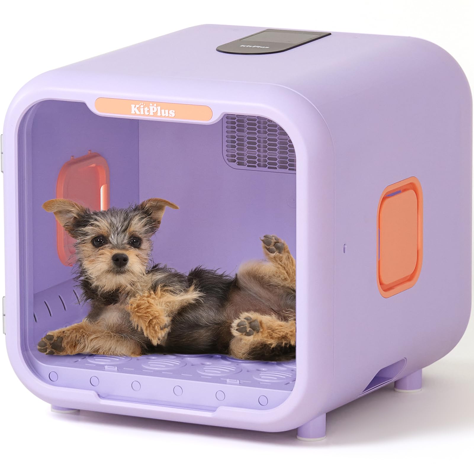 KITPLUS Dryerbot Pet Hair Dryer Box, 71L Large Volume Ultra Quiet Dog Dryer Box, Unique Ambient Light, Smart Lock and Temperature Control, Pet Dryer Box for Dogs and Cats