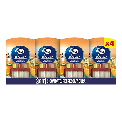 Recambio De Ambientador Eléctrico Menorca 20 ml (Paquete de 4) - 20 g (Paquete de 4) - Menorca