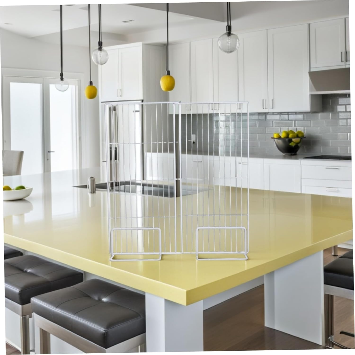 Adjustable Iron Wire Freezer Shelf Divider Versatile Storage Organizer for Chest Freezers and Refrigerators Optimizes Space with Easy Maintenance and Food Separation