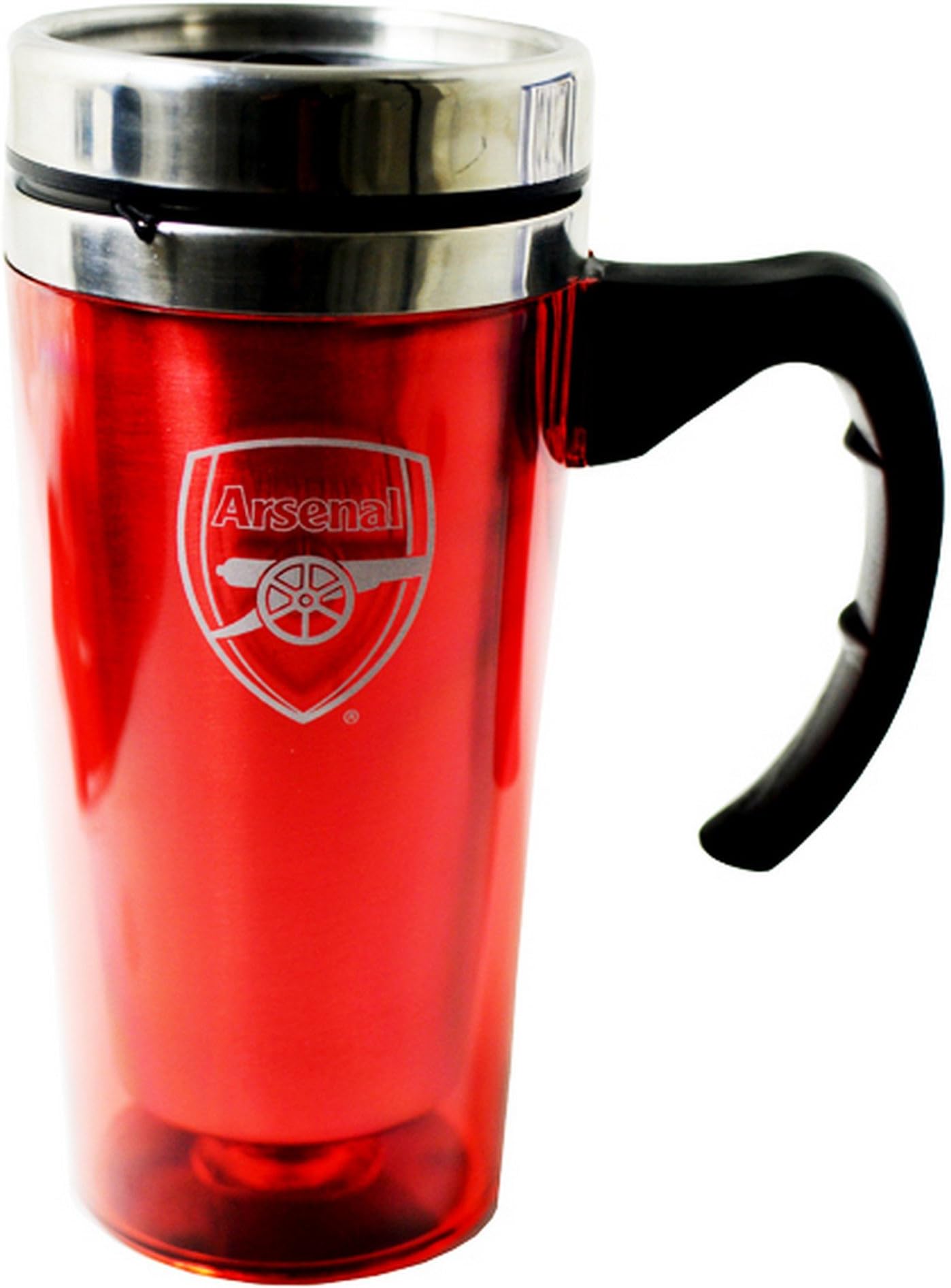 F.C. FC Official Aluminium Football Travel Mug (One Size) (Red)