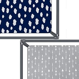 Pack and Play Sheets Fitted, 2 Pack Playard Sheet Fits for Graco Pack n Play Mattress, Mini Crib Sheets for Baby Boys & Girl