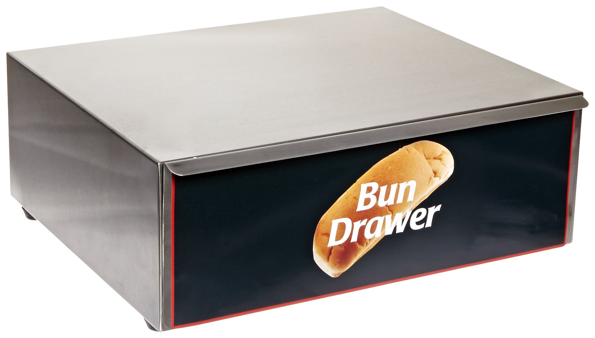 Benchmark 65010 Dry Bun Box, 16" Width x 7" Height x 13" Depth, for 10 Hotdog Roller Grill