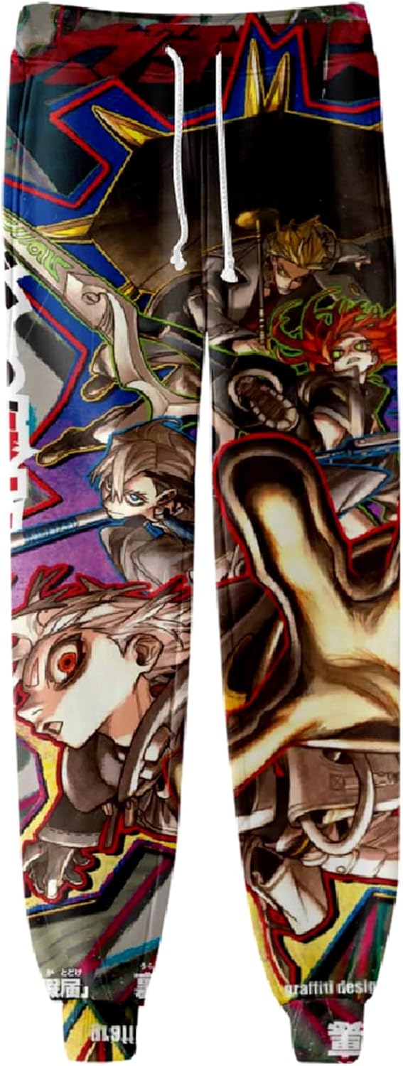 Anime Gachiakuta Pants Trousers Gym Joggers Drawstring Sports Sweatpants