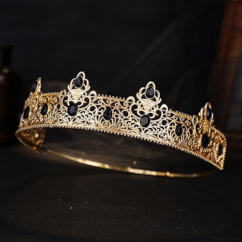 Miniatura 4 de Corona de rey para hombre, decoración para cumpleaños, graduación, fiesta, disfraz, boda, Halloween, día del padre, regalo para hombres, padre,