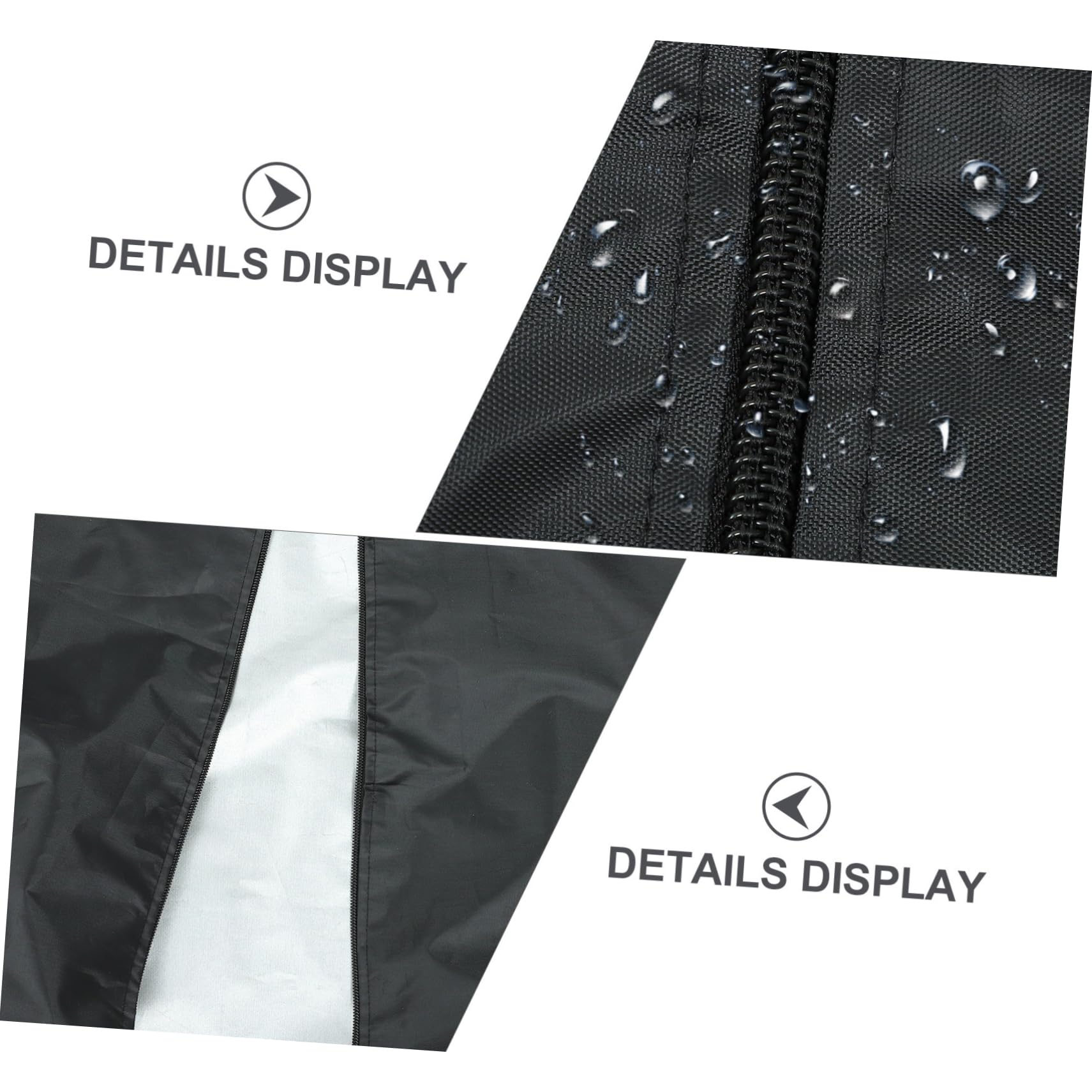 Kisangel Housse de Fauteuil Suspendu Œuf en Tissu Oxford Noir, Imperméable, Fermeture Éclair, Protection Solaire et Pluie pour Intérieur et Extérieur