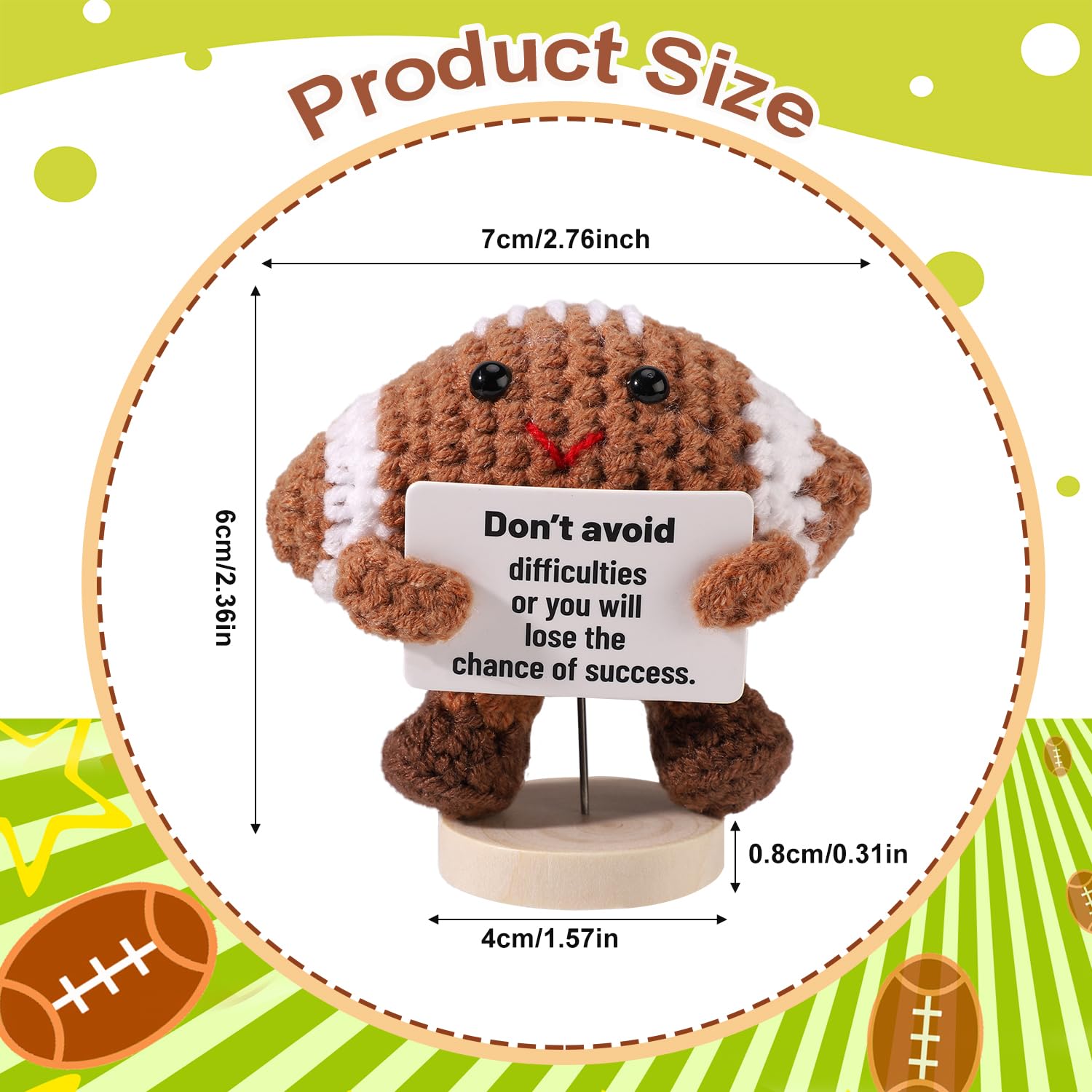 TOYMIS Crochet Football - Image 2