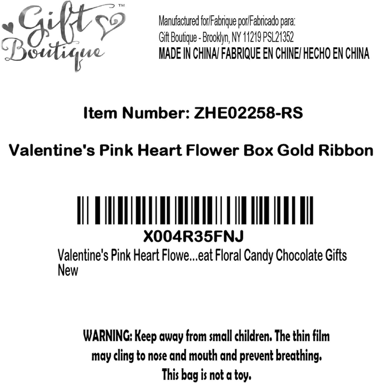Gift Boutique Valentine's Pink Heart Flower Box Gold Ribbon Clear Top Window Lid Cardboard Fillable Packaging Boxes Treat Floral Candy Chocolate Gifts - Image 8