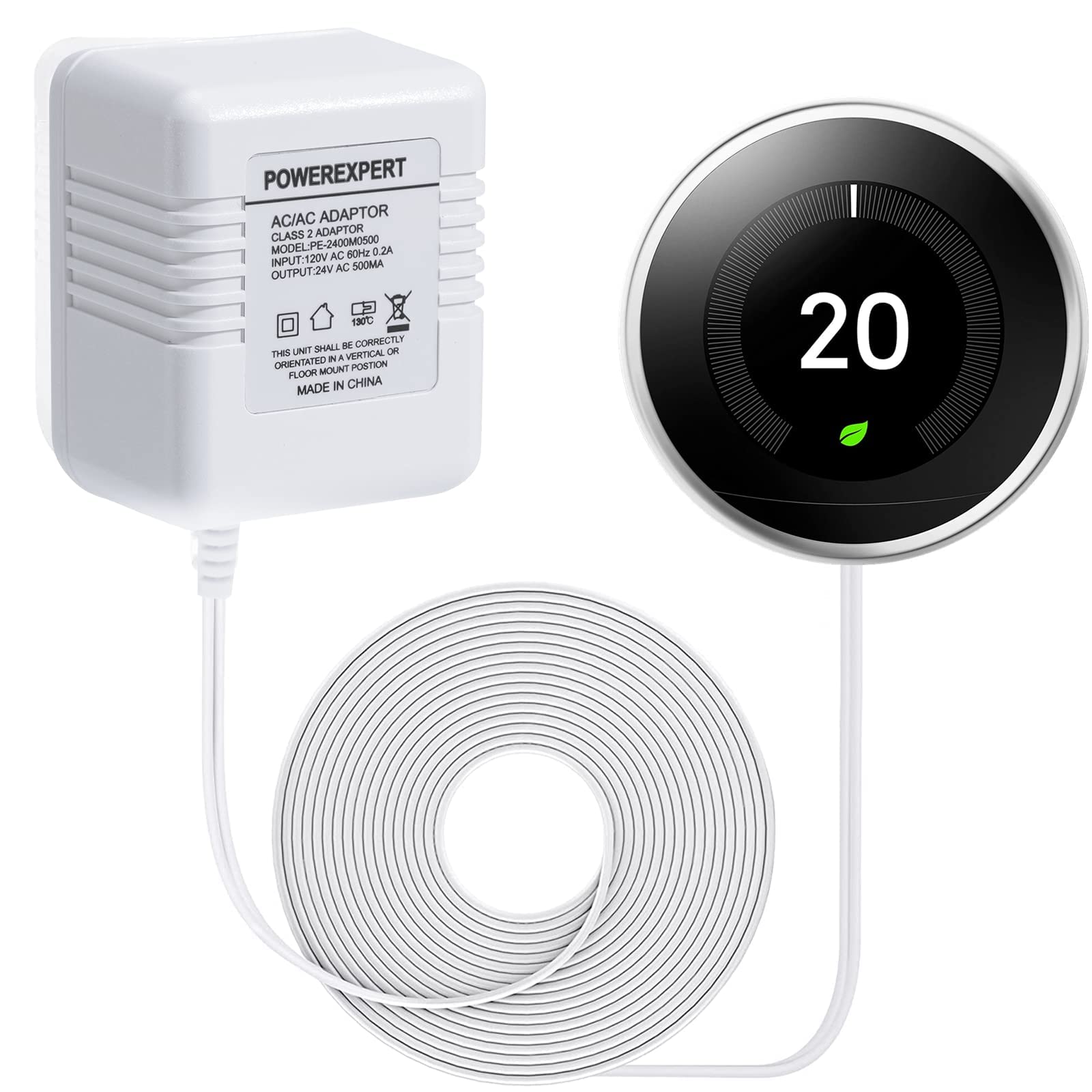 Buy Thermostats 24 Volt Transformer C Wire Power Adapter for Nest