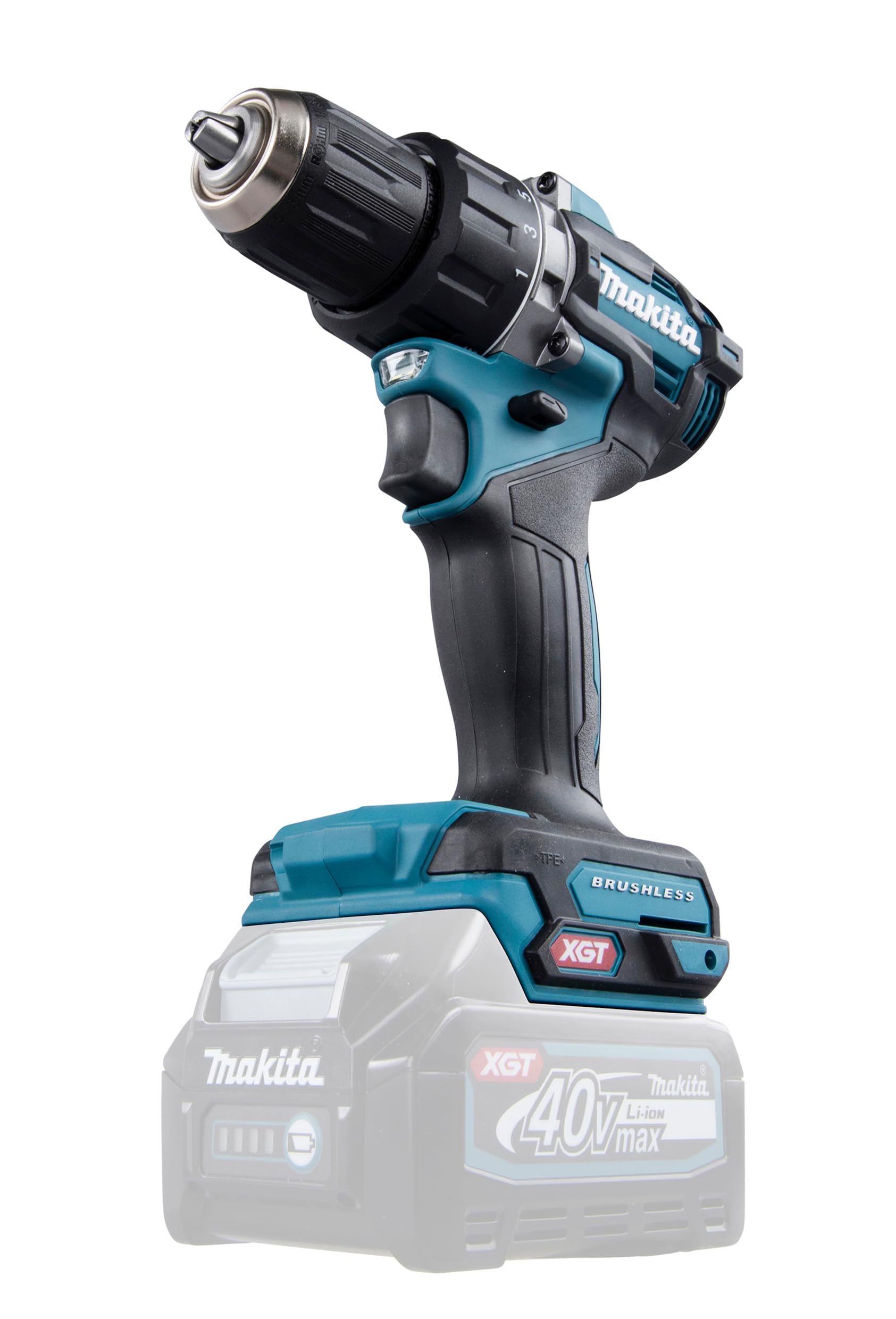 makita DF002GZ - Taladro atornillador (40 V, máx. (sin batería, sin cargador) Azul Petróleo
