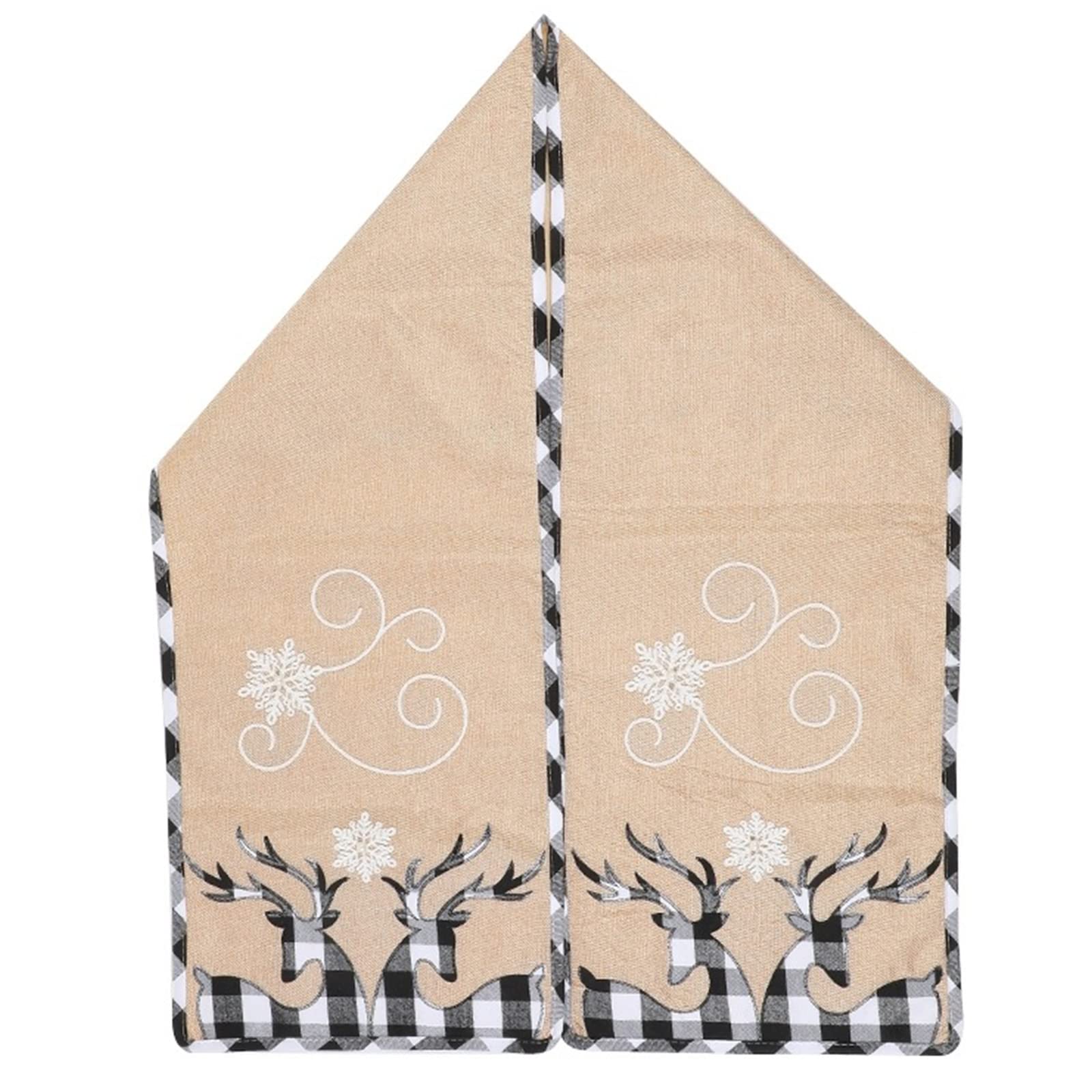 Farmhouse Table Runners Christmas Table Runner 72 Inch Long Dining Runner for Christmas Party Banquet Use Tablecloth for Outdoor Tables Large Rectangle Tablecloth for Rectangle Tables Fall Round