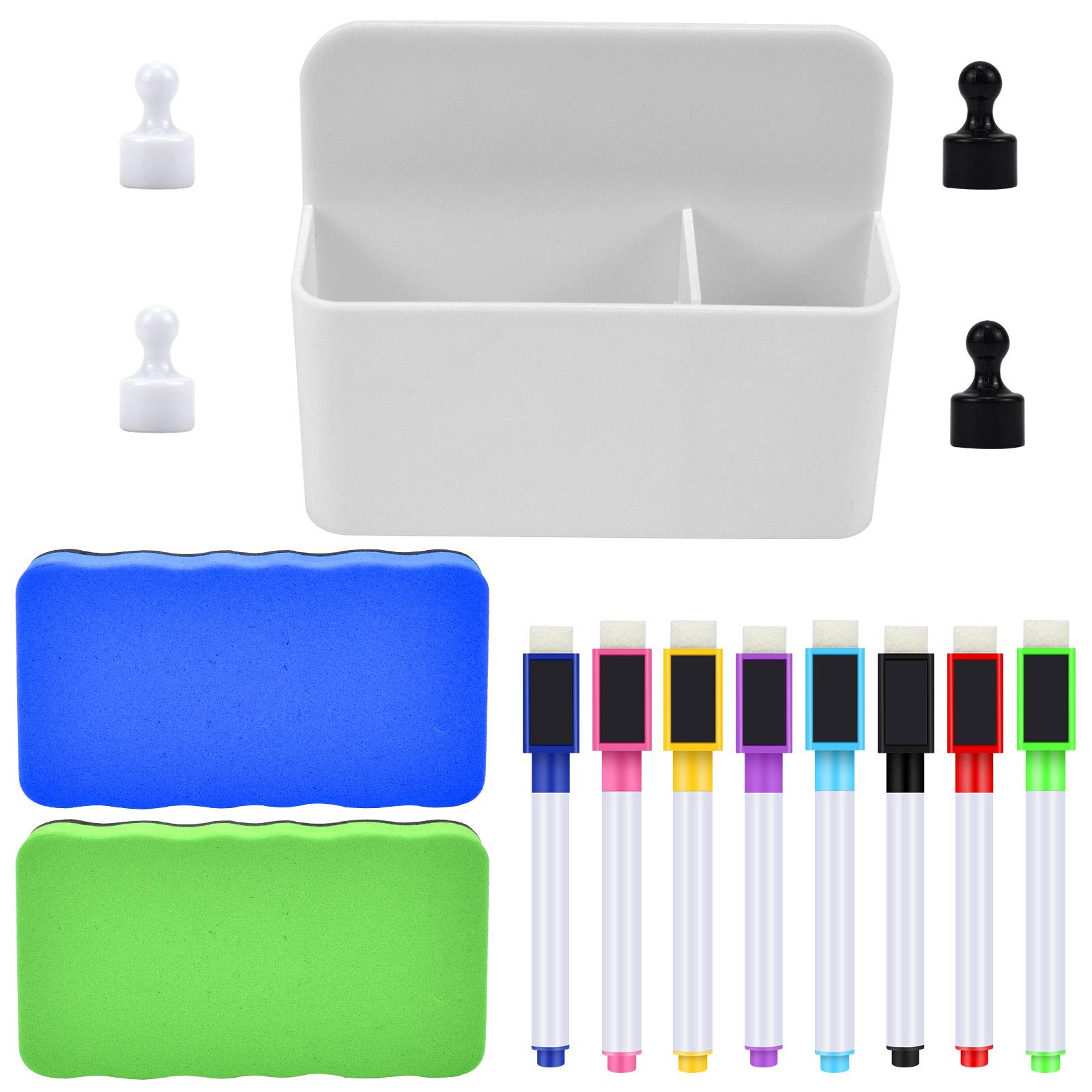 Buy Dry Erase Marker Holder Set, Pen and Dry Eraser Holder for