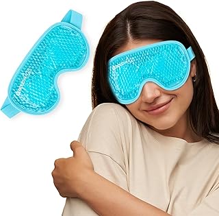 Boldhealth Eye Mask Cooling Gel with Beads for Dark Circles, Dry Eyes, Cooling Eyes, Redness, Eye Patches Eye Cooling Gel ...