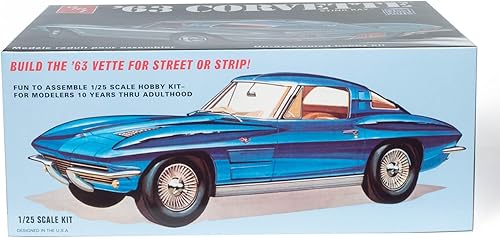 Miniatura 3 de AMT Escala 1:25 1963 Chevy Corvette Modelo Coche (AMT861)
