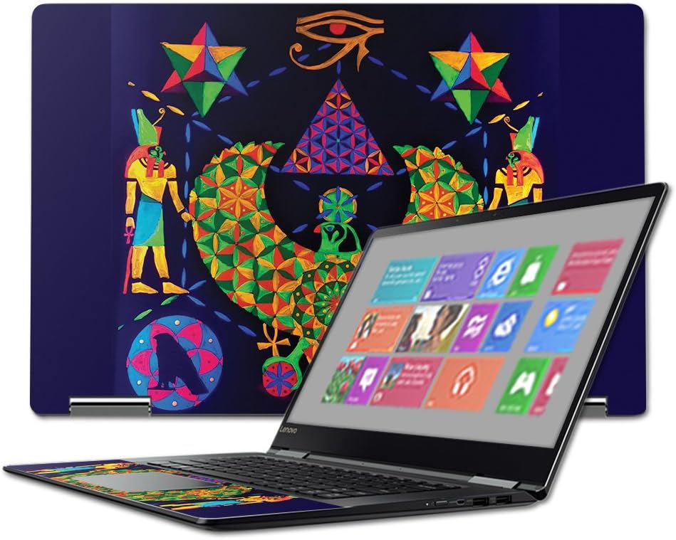 MightySkins Skin Compatible with Lenovo Yoga 710 15.6" - Egyptian Geometry | Protective, Durable, and Unique Vinyl Decal wrap Cover | Easy to Apply, Remove, and Change Styles | Made in The USA