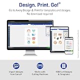Avery Durable DIY Sticker Paper, 8.5" x 11", Removable Surface Safe Adhesive, Water-Resistant with Laser or Pigment-Inkjet Printers, 3 Full-Size Label Sheets (61512) – view 9
