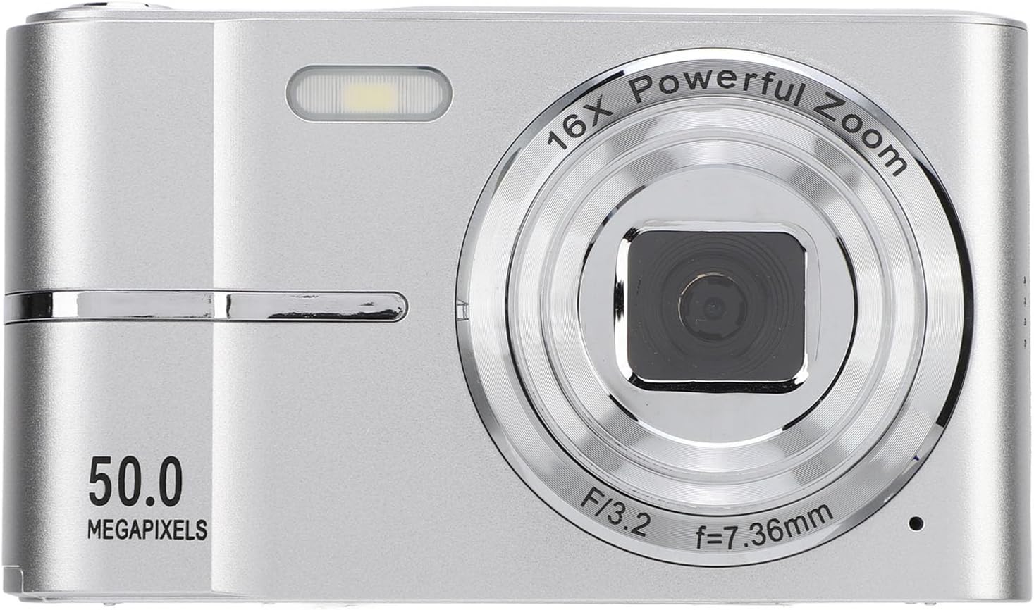 デジタルカメラ、オートフォーカスFHD 1080P 50MP Vlogカメラ、16倍ズームポータブルカメラ、コンパクト小型ビデオカム