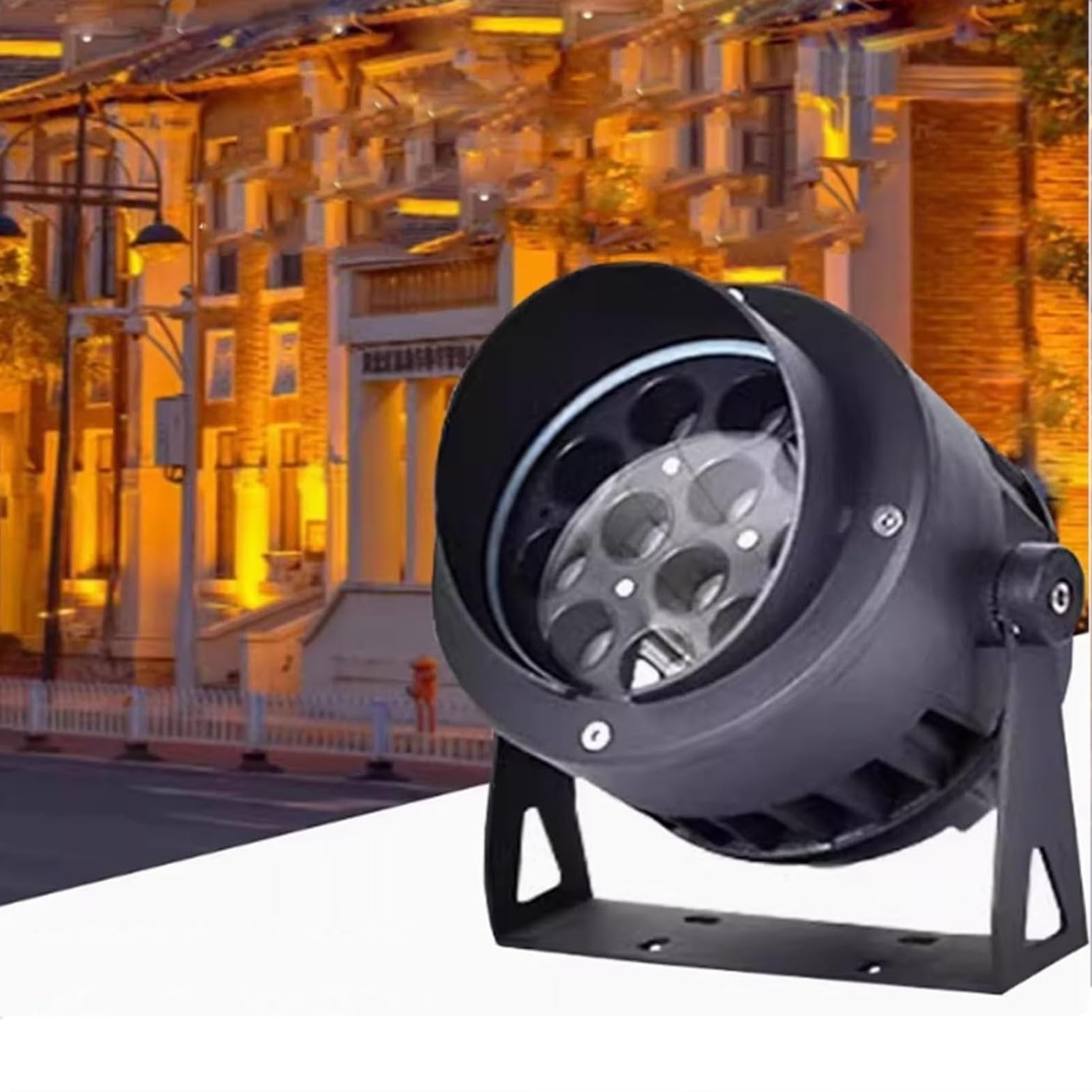 Spot LED Rotatif pour Jardin, éclairage d'extérieur enterré, étanche IP65, idéal pour Un Jardin, Une Cour ou Une pelouse(Warm White,36w)